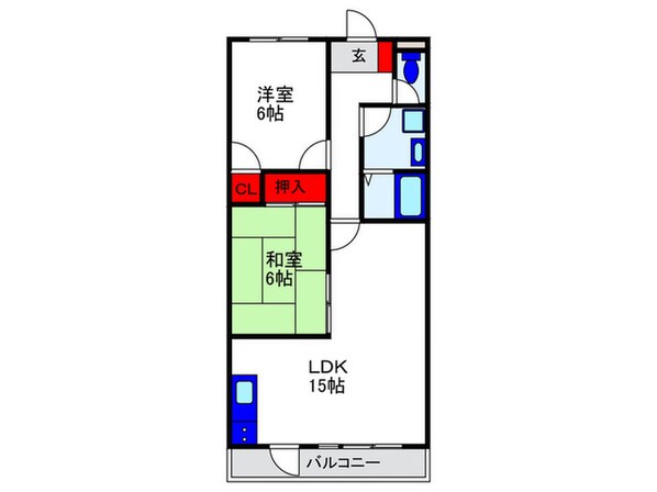 豊中千里園ハイツの物件間取画像